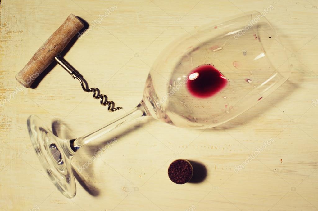 Residue of red wine — Stock Photo © Photosiber 63718691