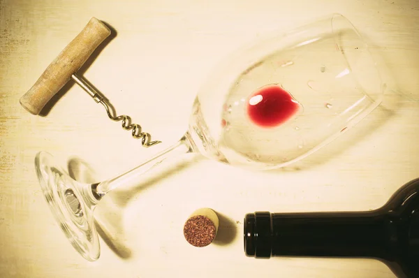Residuen van rode wijn — Stockfoto