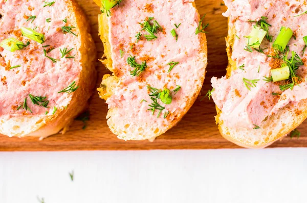 Tapas with pate, meat spreads — Stock Photo, Image