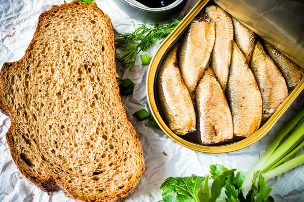 Sardines, sprats — Stock Photo, Image