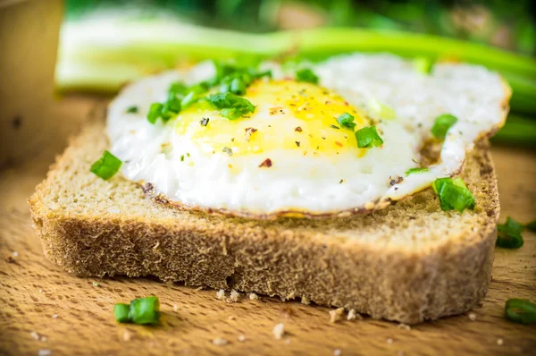 Sandwich con huevo frito — Foto de Stock