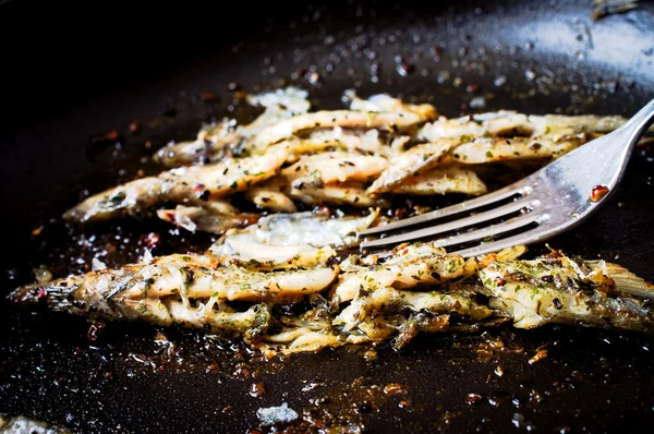 Spratto, capelin fritto — Foto Stock