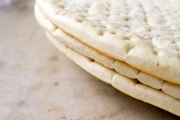 Frozen pizza dough — Stock Photo, Image