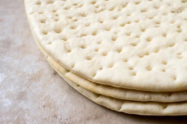 Frozen pizza dough — Stock Photo, Image