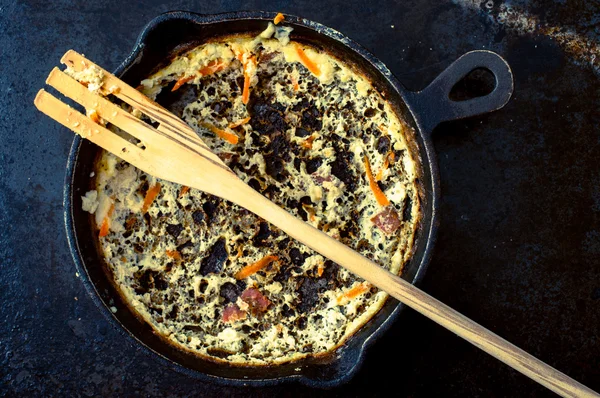 Omelet leftovers — Stock Photo, Image