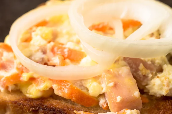 Omelet with onions — Stock Photo, Image