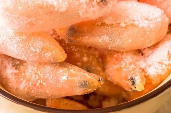 Shrimp frozen head closeup — Stock Photo, Image