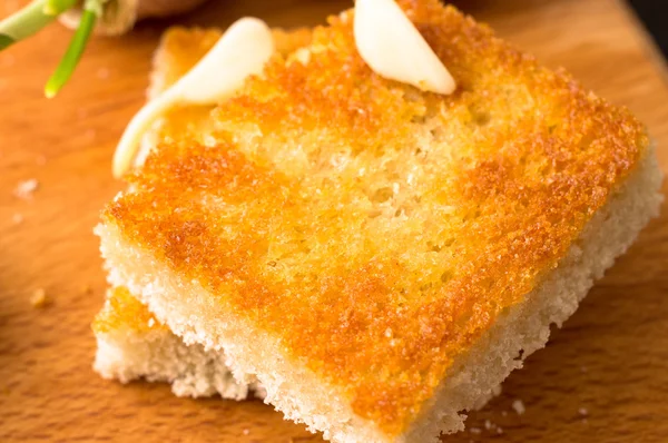 Snack Toast gerieben mit Knoblauch — Stockfoto