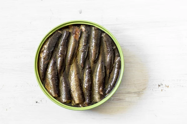 Estaño de sardinas — Foto de Stock