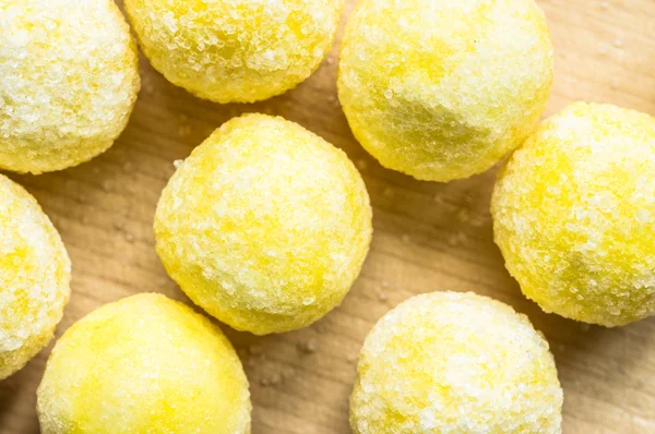 Candy ball sweet lemon sugar — Stock Photo, Image