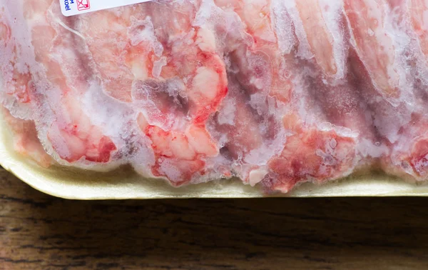 Chicken neck frozen in store