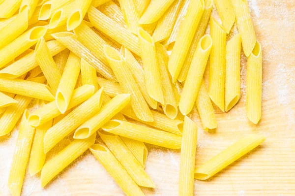 Dry pasta on the table — Stock Photo, Image