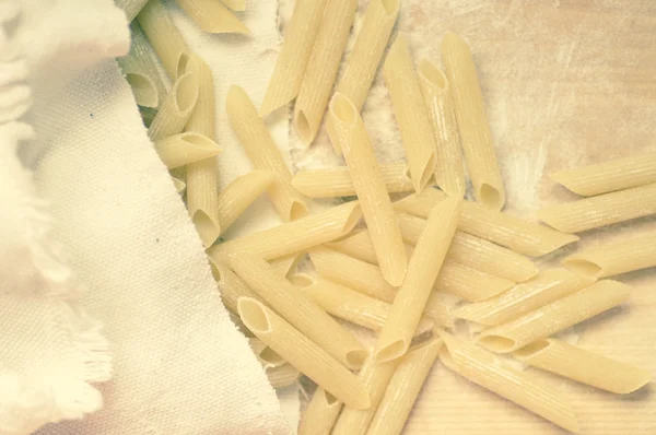 Macaroni pasta dry poured — Stock Photo, Image