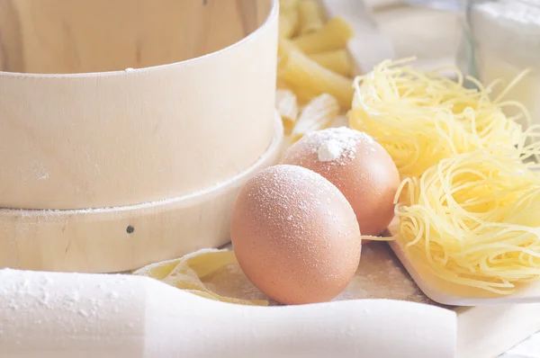 stock image Still life cooking of pasta dough