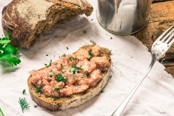 Sándwich de estofado de carne — Foto de Stock