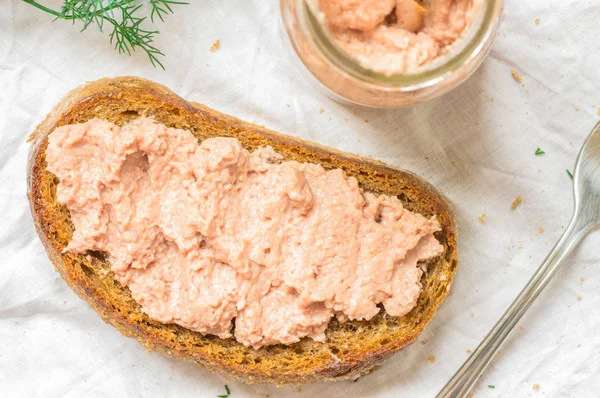 Sandwich con paté de carne — Foto de Stock