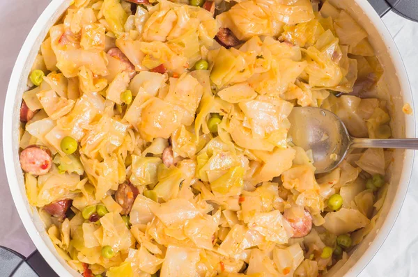 Cabbage stew casserole — Stock Photo, Image