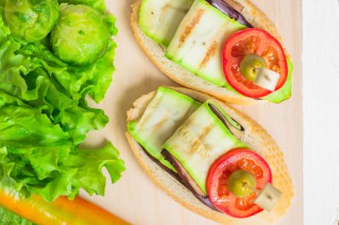 Meze ile kabak ve patlıcan