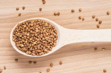 tahta kaşıkla buğday