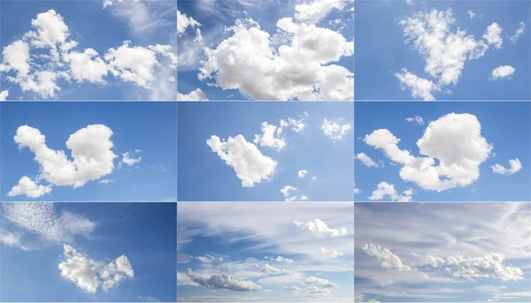 Nuvole bianche nel cielo blu — Foto Stock