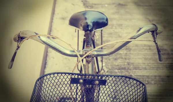 Detalhe de bicicleta velha estilo vintage — Fotografia de Stock