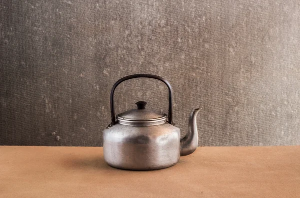 Vintage still life with Kettle on wooden — Stock Photo, Image