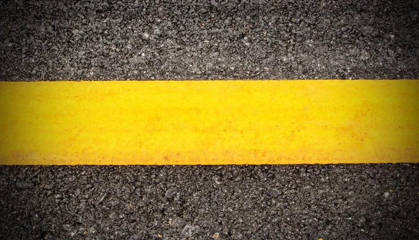 stock image Road asphalt texture and background with yellow line