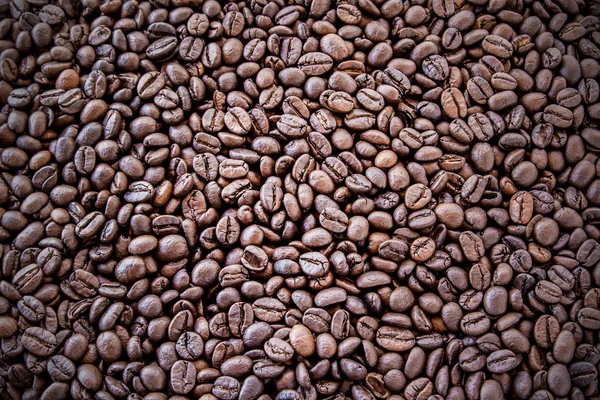 Close up coffee beans background — Stock Photo, Image