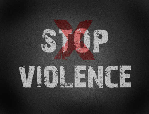 Texto para Alto a la Violencia en Grunge background — Foto de Stock