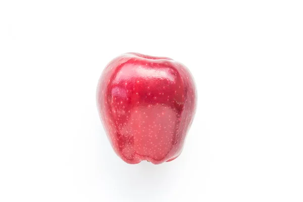 Beyaz arkaplanda taze kırmızı elma — Stok fotoğraf