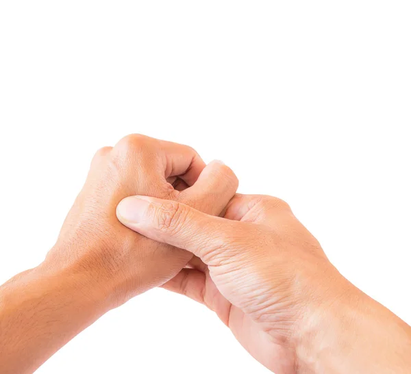 Hand pain isolate on white background — Stock Photo, Image