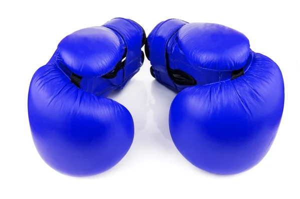 Modré Boxerské rukavice — Stock fotografie
