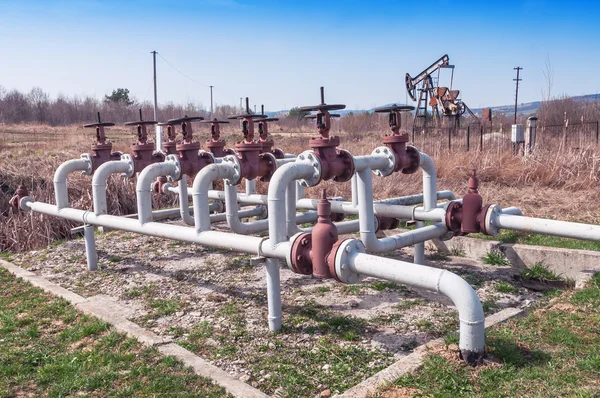 Oil (petroleum) field — Stock Photo, Image