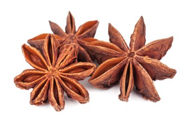 beyaz arkaplanda anason yıldızları