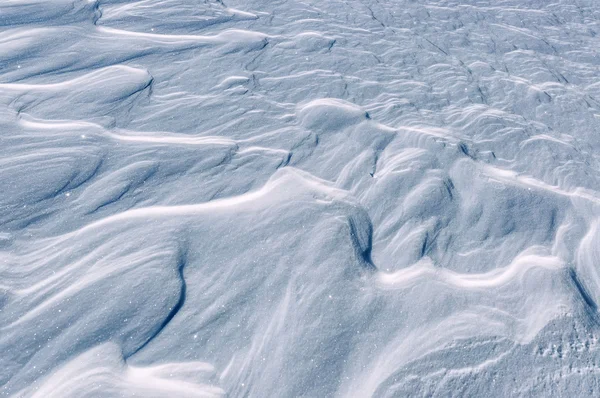 Ondas Neve Como Uma Textura — Fotografia de Stock