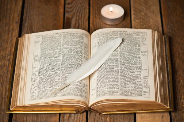 old open Bible — Stock Photo © Vovashevchuk 24927271