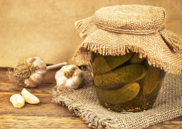 Jar of pickles — Stock Photo, Image