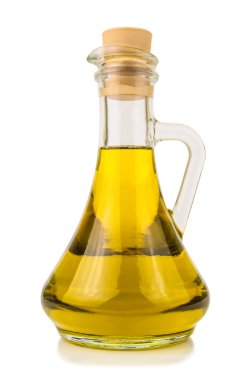 Bir şişe zeytinyağı.