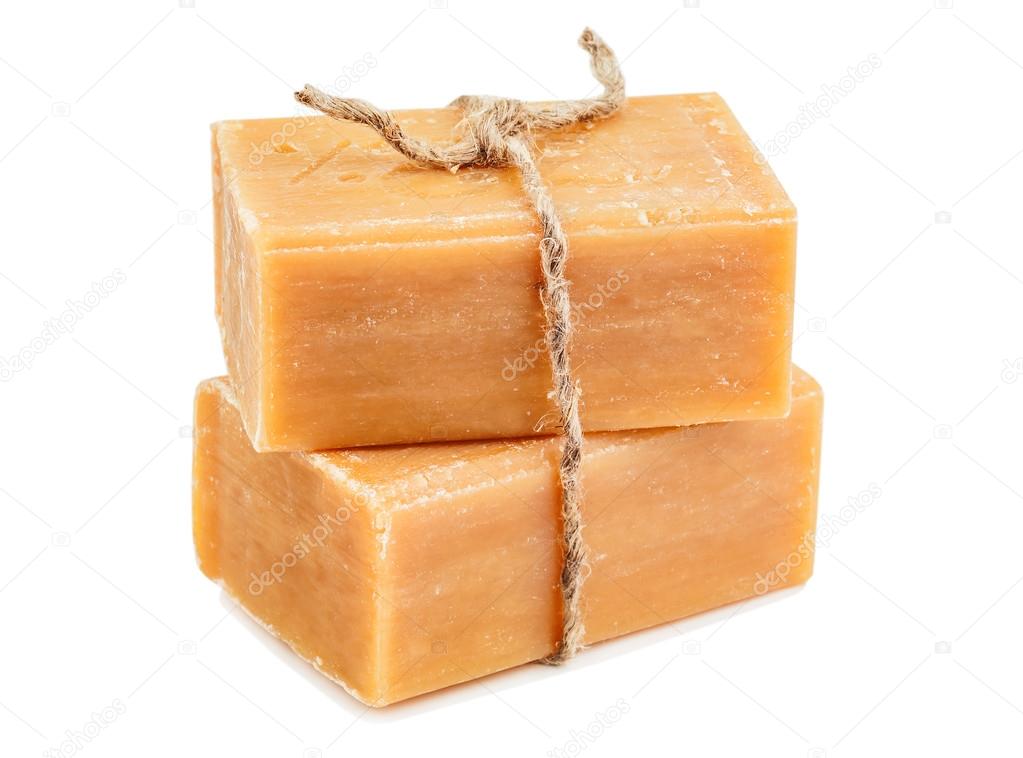 brown natural soap
