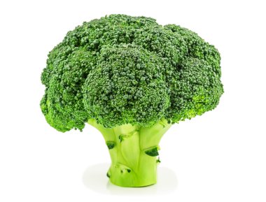 izole çiğ brokoli