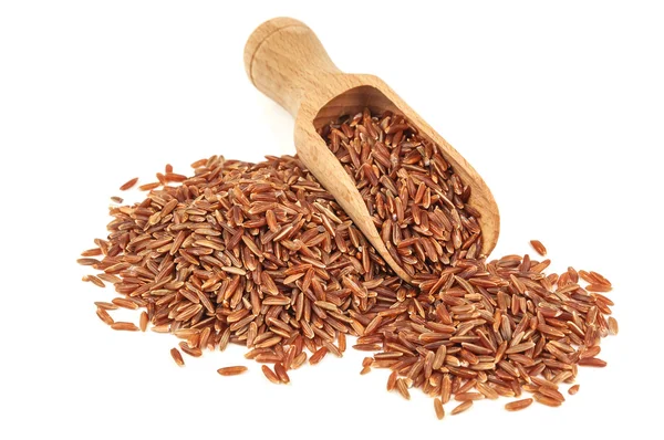 Zdrowy ryż czerwony — Zdjęcie stockowe