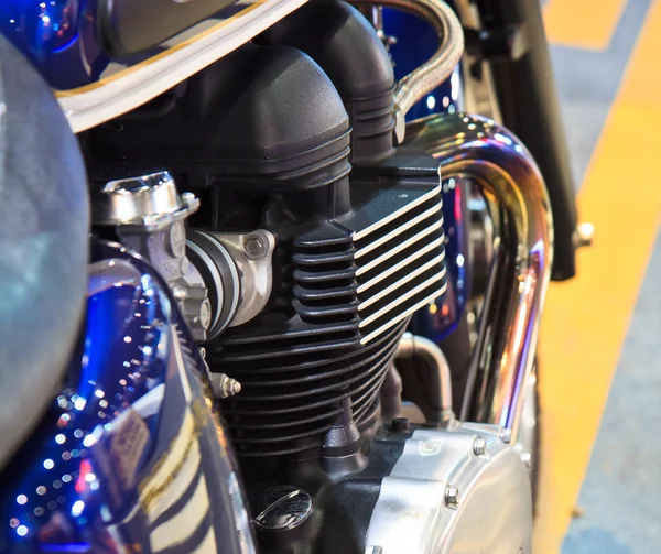 Мотоциклетний двигун крупним планом — стокове фото
