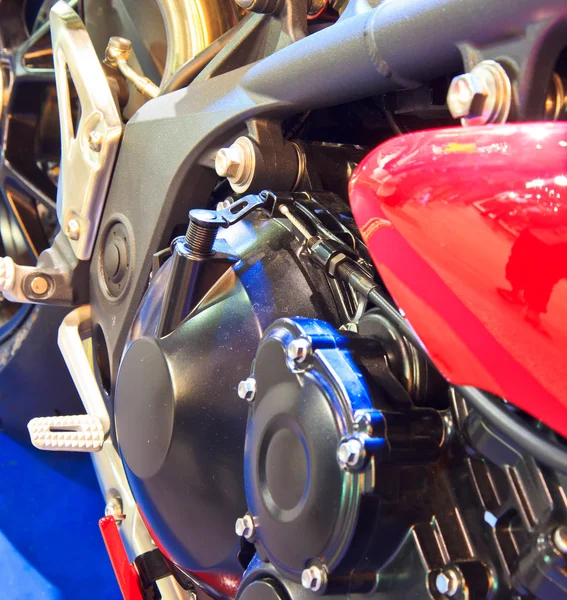 Motor de motocicleta fechar — Fotografia de Stock