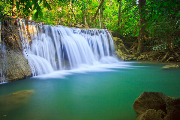 Waterfall in Kanjanaburi forest