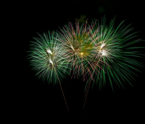 Fuochi d'artificio colorati bello — Foto Stock