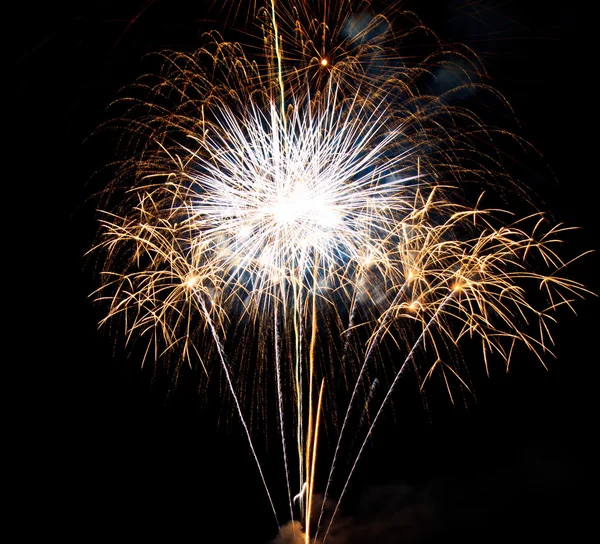 Fogo de artifício colorido bonito — Fotografia de Stock