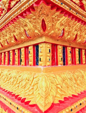  bir tapınak duvarındaki Tay çizgi 