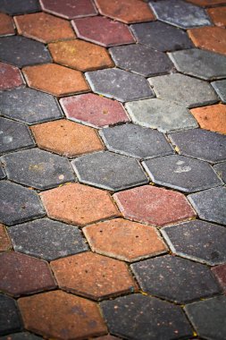 Engellenen kaldırım arka plan