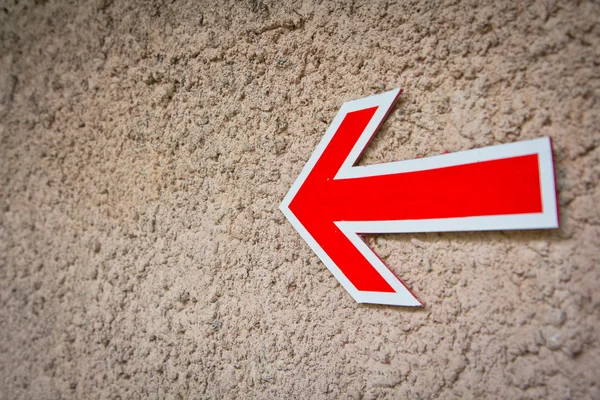 Red sign arrow — Stock Photo, Image