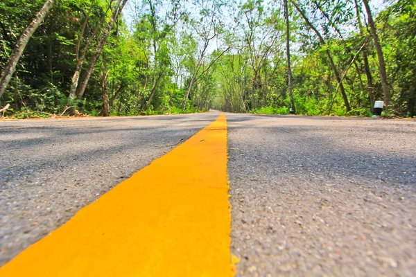 Largo camino de asfalto — Foto de Stock